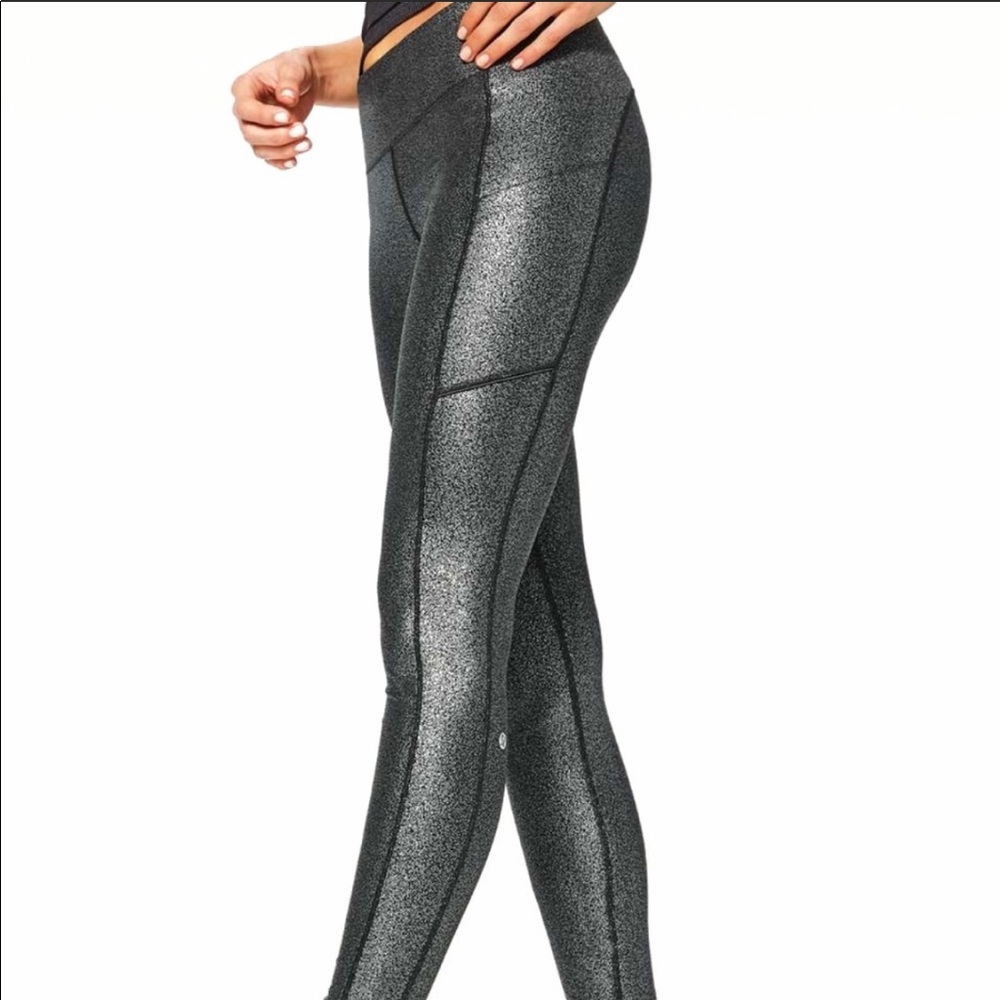 Lululemon Speed Up Tight Luminosity Foil Print